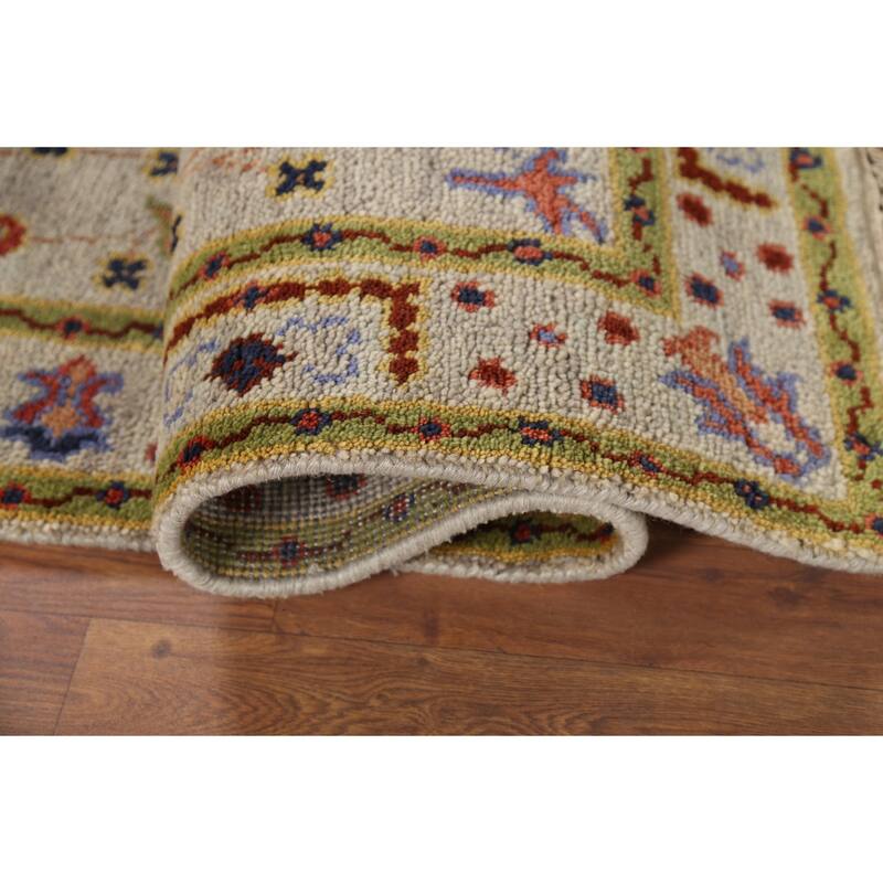 Lilian Oriental Area Rug Hand-Knotted Wool Carpet - 4'0"x 5'11"