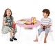 preview thumbnail 23 of 48, Costway Kids Wooden Round Table & 2 Chair Set w/ Center Mesh Storage - See Details