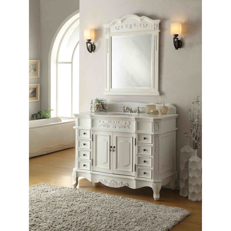 42 Inch Classic style antique white Bathroom Sink Vanity