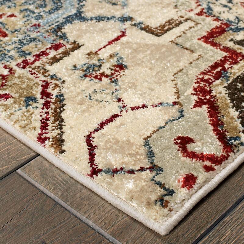 Style Haven Emberly Antiqued All-over Medallions Area Rug