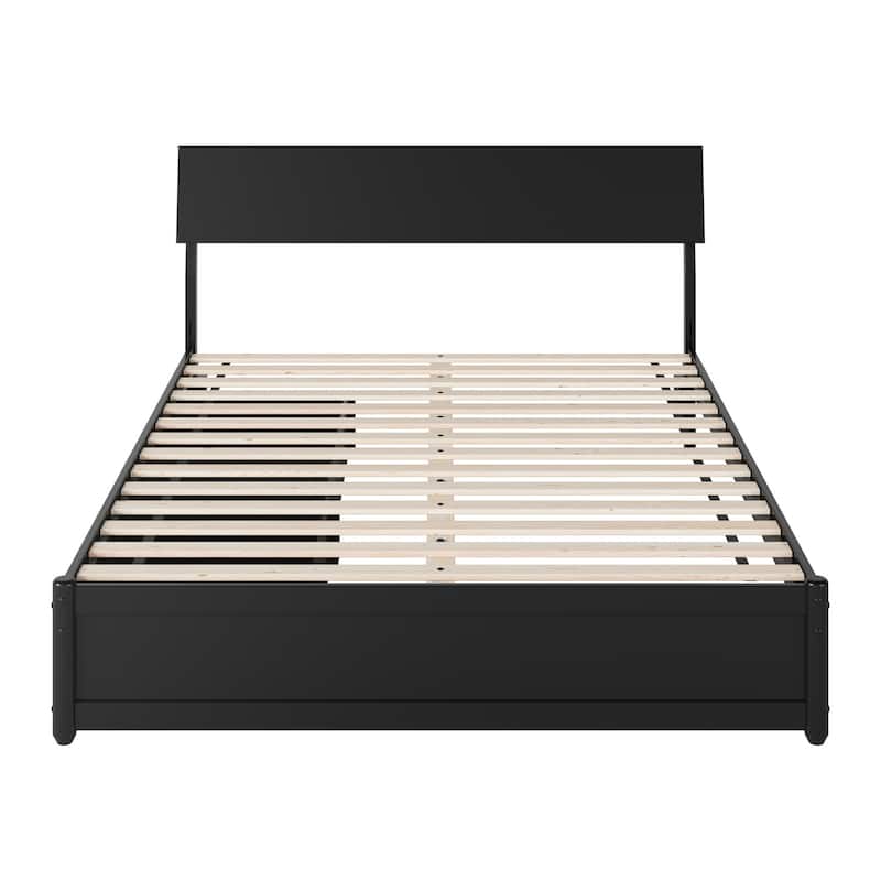 Norla Wood Platform Bed with Storage Drawers