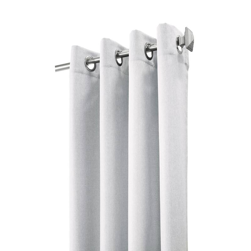 Margaret Richly Textured Woven Grommet Curtain Panel by Habitat