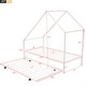 preview thumbnail 7 of 29, Roomfitters Twin Size Metal House Bed with Trundle, Space-Saving Design with Sturdy Metal Frame