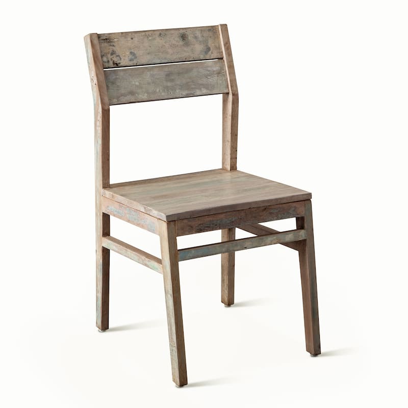 Cordoba Reclaimed Teak Dining Chairs, Set of 2