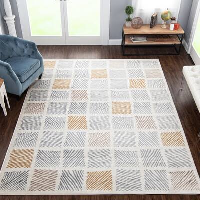 Superior Modern Geometric Indoor Area Rug