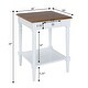 preview thumbnail 11 of 10, Convenience Concepts French Country 1 Drawer End Table with Shelf