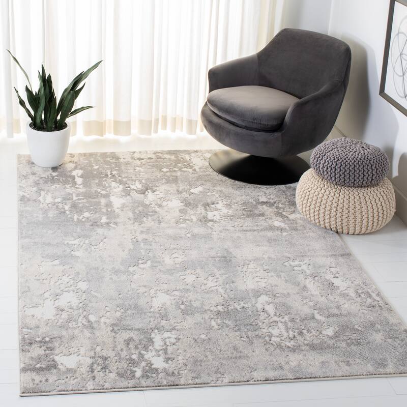SAFAVIEH Skyler Sybille Modern Abstract Rug - 4'5" x 6'5" - Light Grey/Grey