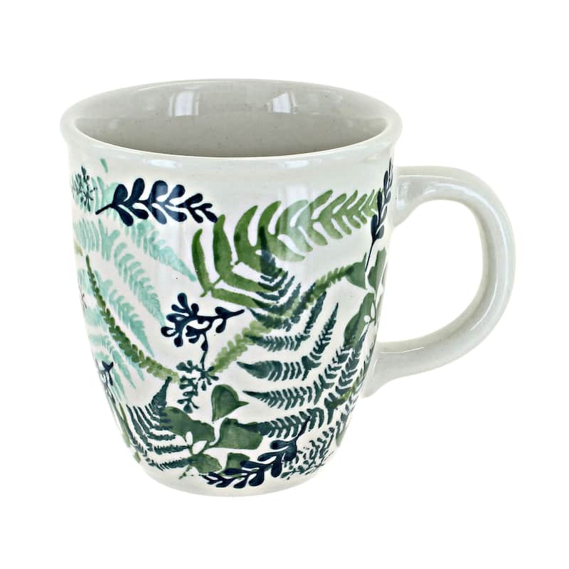 Blue Rose Polish Pottery Manufaktura Coffee Mug - Woodland Fern