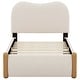 preview thumbnail 9 of 39, Cozy and Durable Upholstered Platform Bed with Wood Supporting Feet