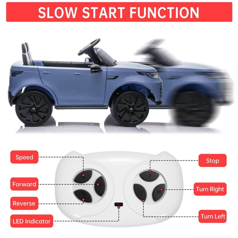 12V Licensed Land Rover 2 Seater Ride on Car for Kids