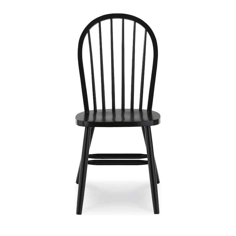 International Concepts Solid Wood Windsor Spindle Back Dining Chair