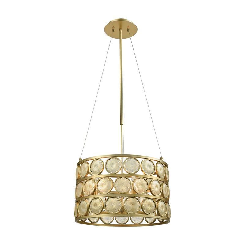 Signet 19.5-inch Wide 5-Light Chandelier in Gold