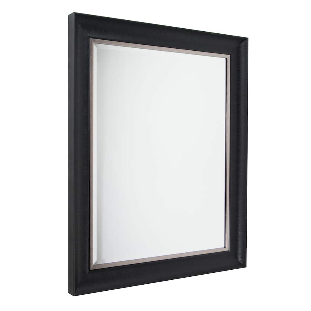 Headwest Alderton Black Silver Wall Mirror - Black/Silver - 28.5 X 34.5