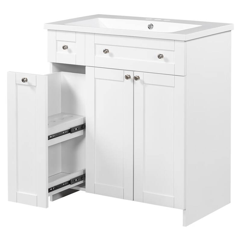 Merax 30" Grey Bathroom Vanity with Single Sink