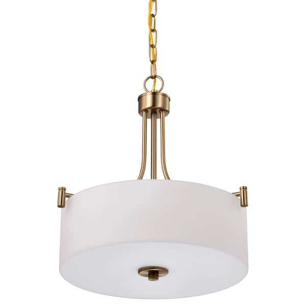 slide 2 of 10, Nuvo Lighting 60/8204 Liam 3 Light 16" Wide Pendant Burnished Brass