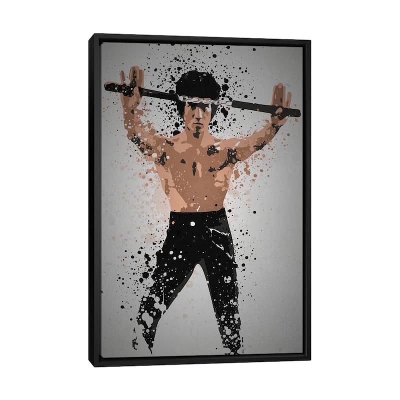 iCanvas "Enter The Dragon" by TM Creative Design Framed Canvas Print - Black - 48x32
