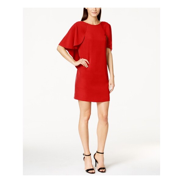 calvin klein petal sleeve dress