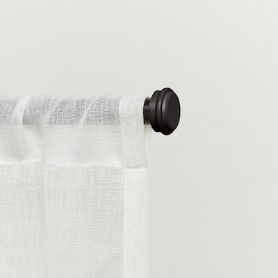 ATI Home Topper 1" Adjustable Curtain Rod and Finial Set