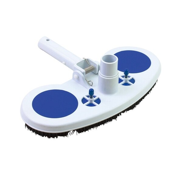 13" Blue and White Air-Relief Valve Swimming Pool Vacuum Head