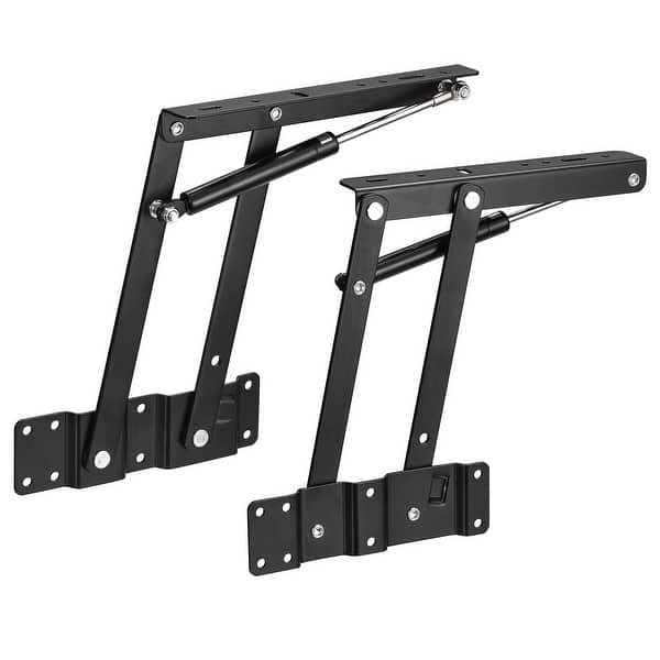 2pcs Lift Up Top Coffee Table 9.4in Hardware Mechanism Furniture Fitting Hinge Black Bed