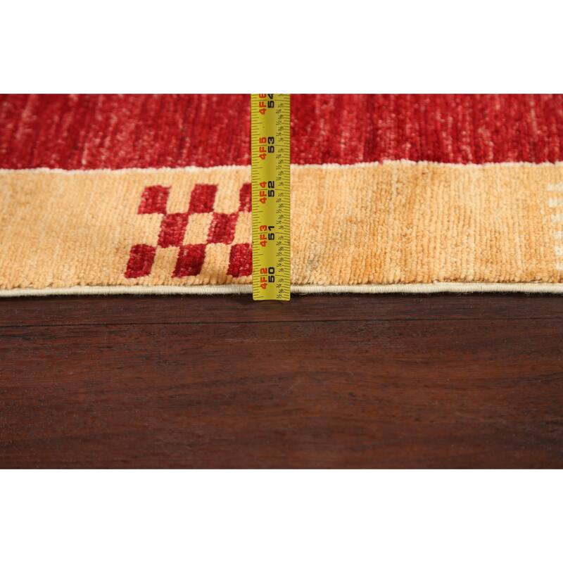 Gabbeh Kashkoli Oriental Hallway Runner Rug Wool Hand-knotted Carpet - 2'8" x 8'5"