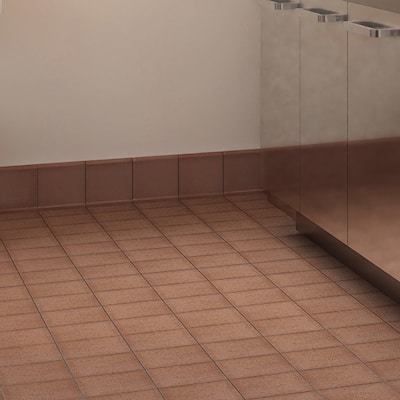 Merola Tile Lincoln Quarry Cove Base Mayflower Red 6" x 6" Ceramic Floor and Wall Trim