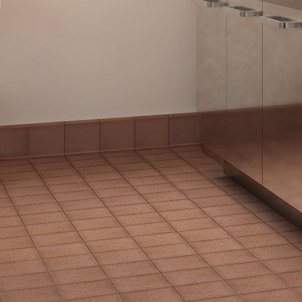 Merola Tile Lincoln Quarry Cove Base Mayflower Red 6" x 6" Ceramic Floor and Wall Trim