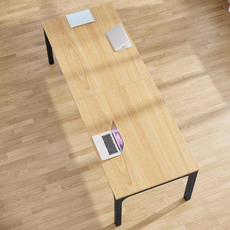 6.5FT Conference Meeting Seminar Business Table Set for 8-12 Person (Set of 2)