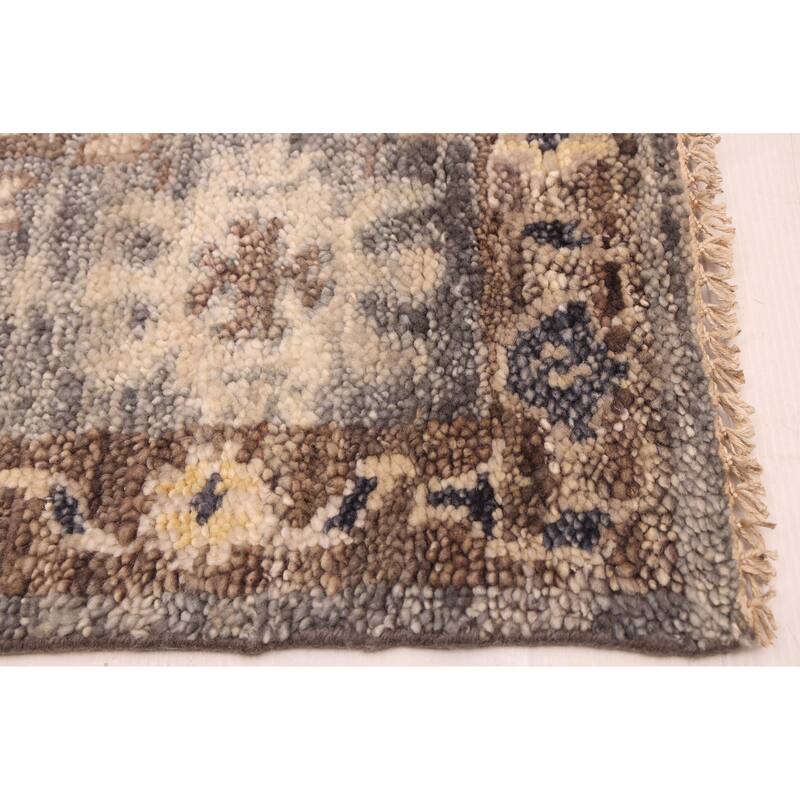 ECARPETGALLERY Hand-knotted Jules Serapi Dark Grey Wool Rug - 6'0 x 9'0