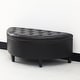 preview thumbnail 36 of 46, Adeco Half Moon Tufted Storage Ottoman Bench
