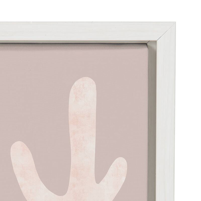 Kate and Laurel Sylvie Desert Shapes Framed Canvas by Sarah Eisenlohr