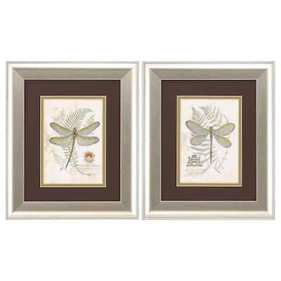 Dragonfly S/2 Framed Art Under glass