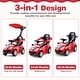 preview thumbnail 12 of 28, Gymax 3-in-1 Sliding Walker w/ Adjustable Canopy Horn Music & Light