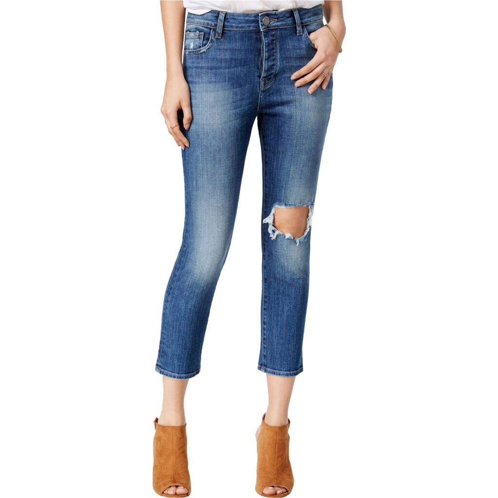 DL1961 Womens Ripped Goldie Straight Leg Jeans,, Blue, 26