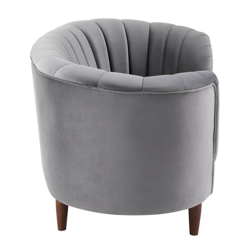 Yanna Tufted Sofa with Wooden Leg