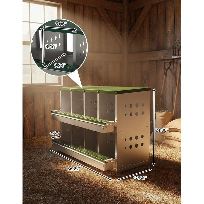 Chicken Nesting Boxes, with 8 Compartment