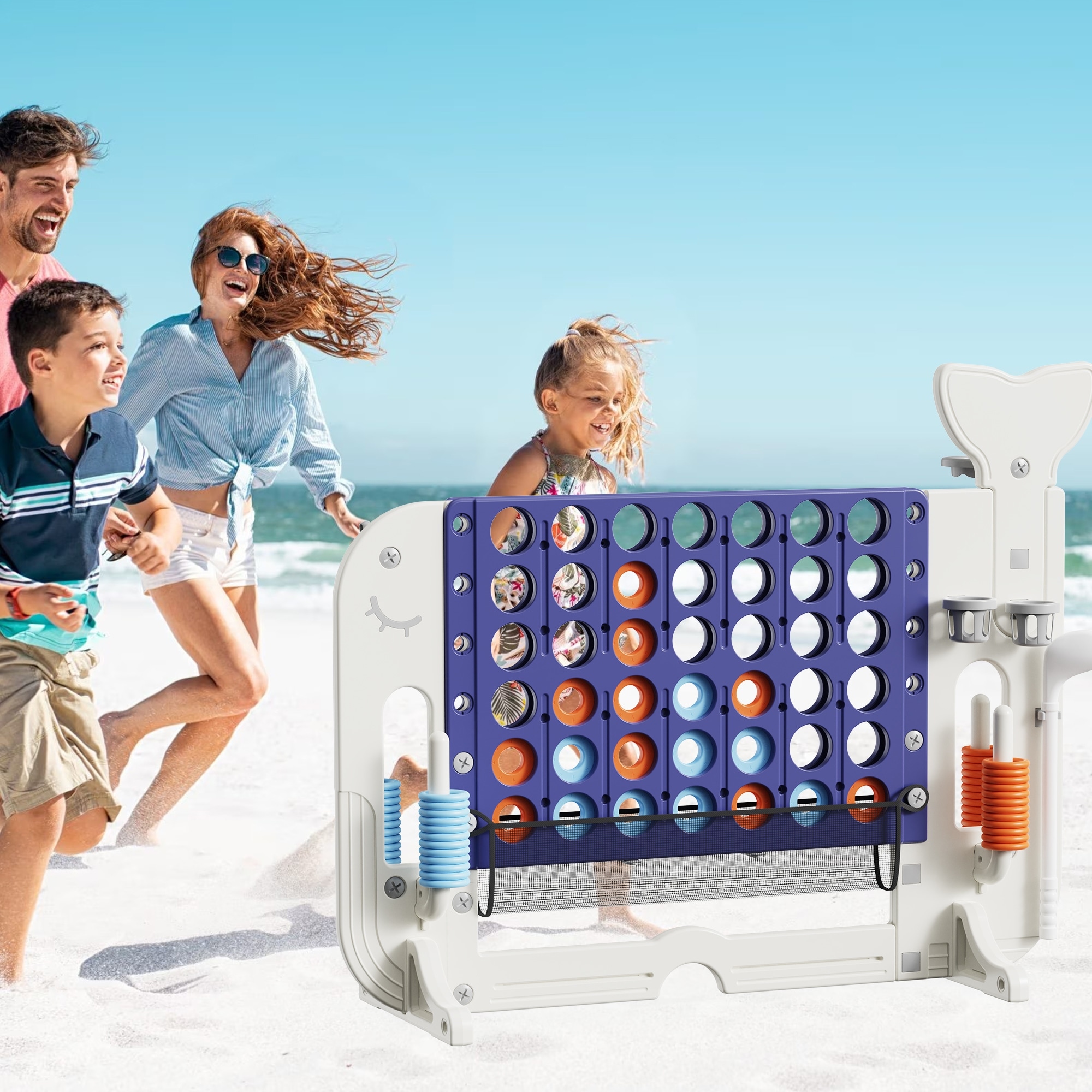4-to-Score Giant Game Set with Connect 4,Basketball and More
