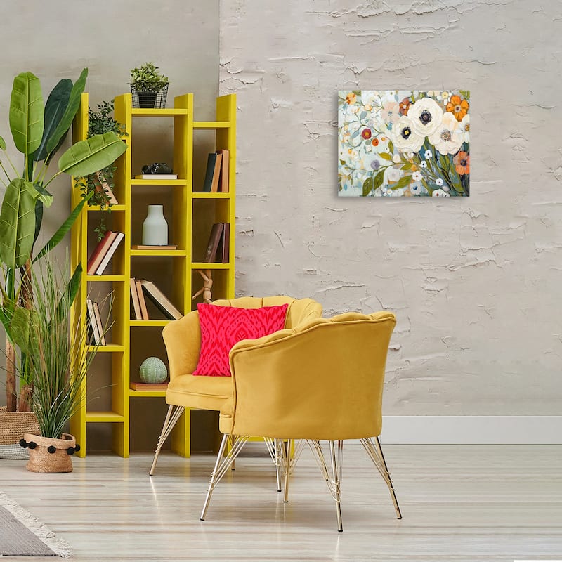 Stupell Blooming Round Flowers Arrangement Canvas Wall Art Design By Franklyn Gregory