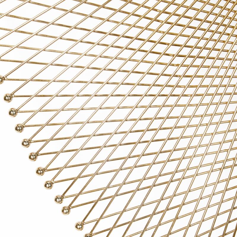 Gold Metal Starburst Room Wall Mirror - 46 x 2 x 46Round