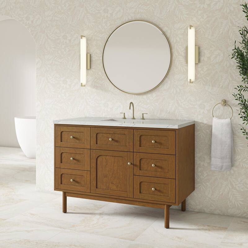 James Martin Vanities 545-V48-FENC Laurent 48" Single Basin Poplar