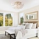 preview thumbnail 10 of 10, Frieda Modern 3-Light 16" Clear Glass Flower Flush Mount
