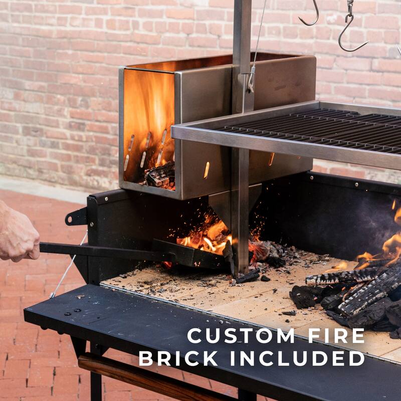 Backyard Discovery Argentine Santa Maria Wood Fire & Charcoal Grill - premium