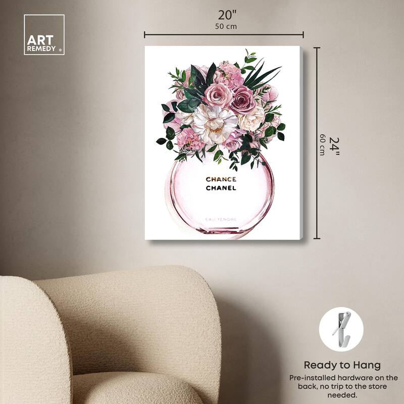 Floral Chance Fragrance Canvas by Art Remedy, Gallery Wrapped