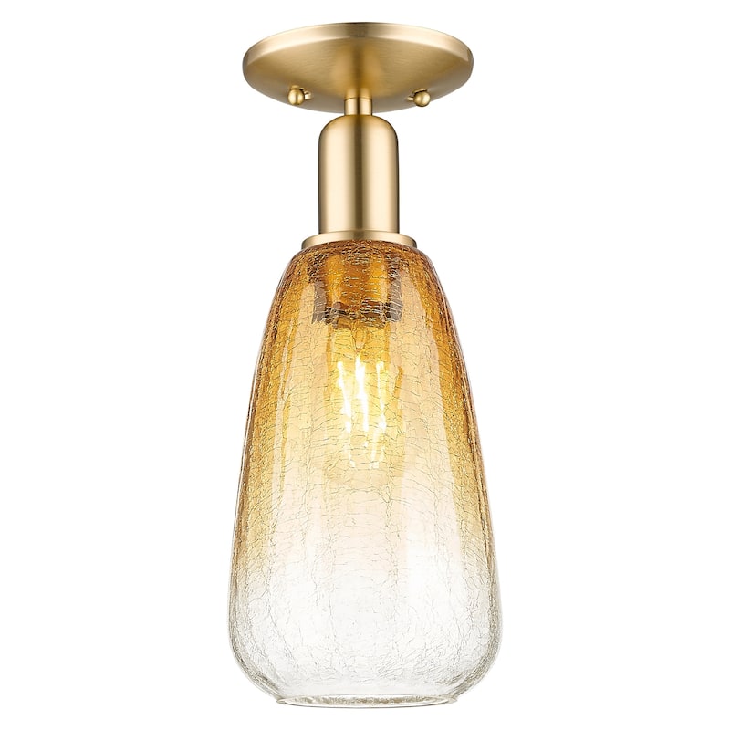 Innovations Lighting 716-1C-G480-6AM Brookhaven Almond 6" Wide - Champagne Bronze