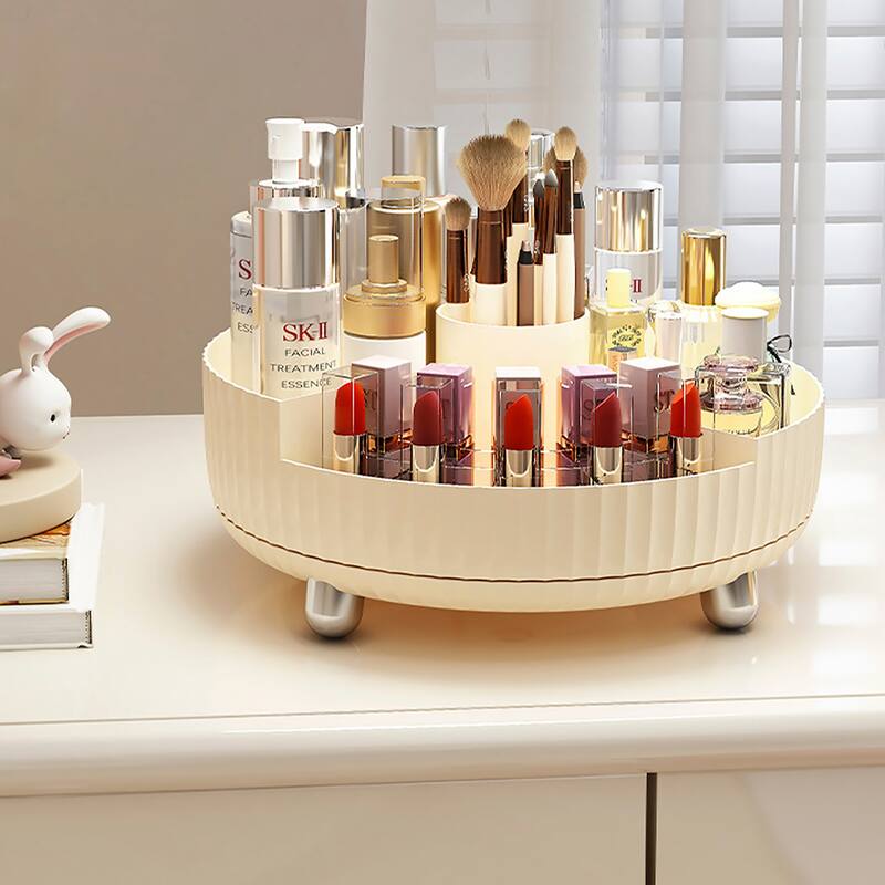 Rotating Makeup Organizer, Cosmetic Storage Display Case