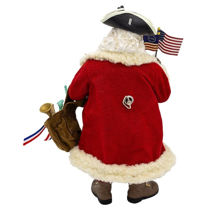 Kurt Adler 11 Inch Fabriche 250th Anniversary of America Musical Santa