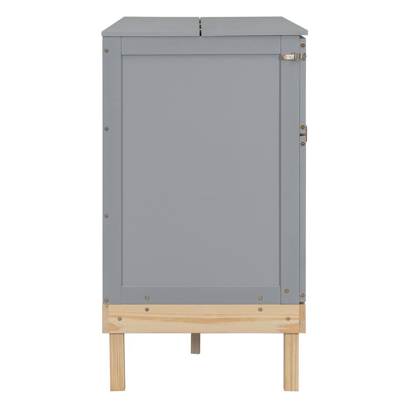 Queen Size Murphy Bed,Made Of High-Quality Solid Pine Wood And Mdf With Reliable Construction