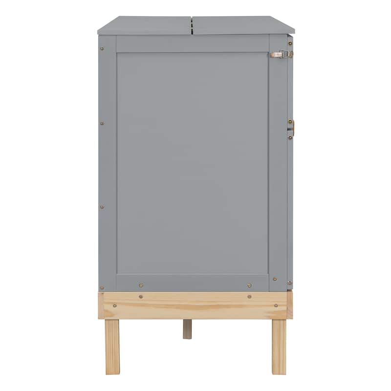 Queen Size Murphy Chest Bed, Wood Hidden Folding Murphy Cabinet Bed Frame