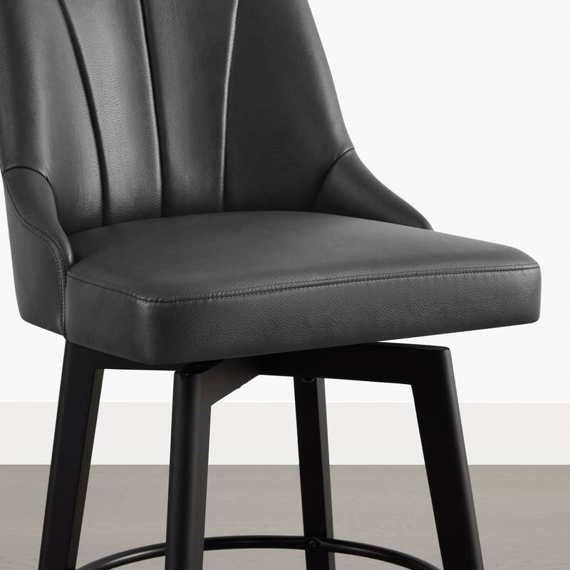 Spruce & Spring Modern Swivel Counter Height Bar Stool