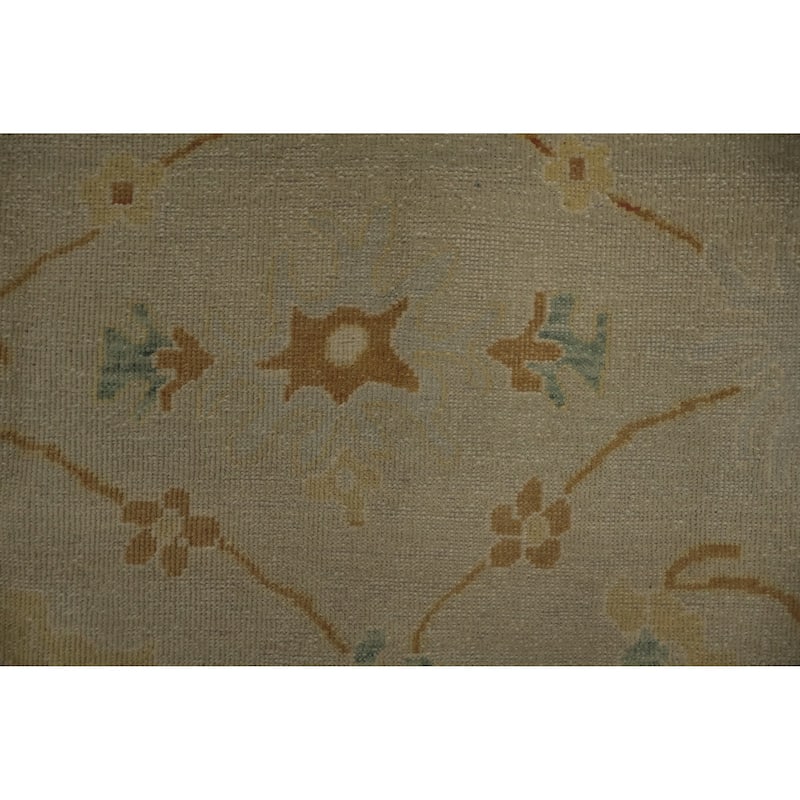 Hand Knotted Oriental 100% Wool Carpet Traditional Floral Greys & Charcoal Ziegler Area Rug - 12' 1'' X 8' 6''
